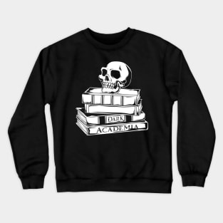 Skulls on books - Dark Academia Crewneck Sweatshirt